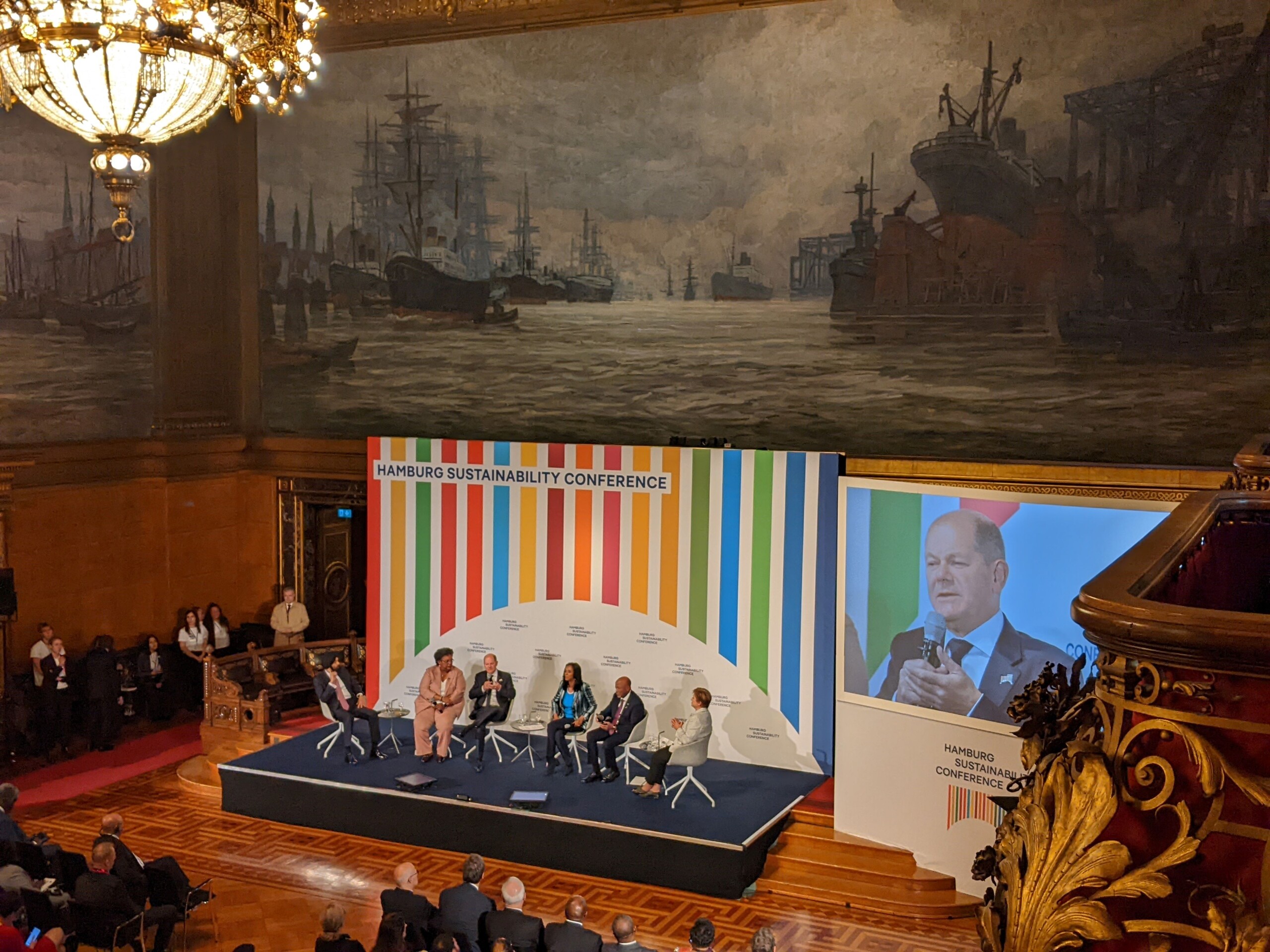 Opening panel with Chancellor Olaf Scholz