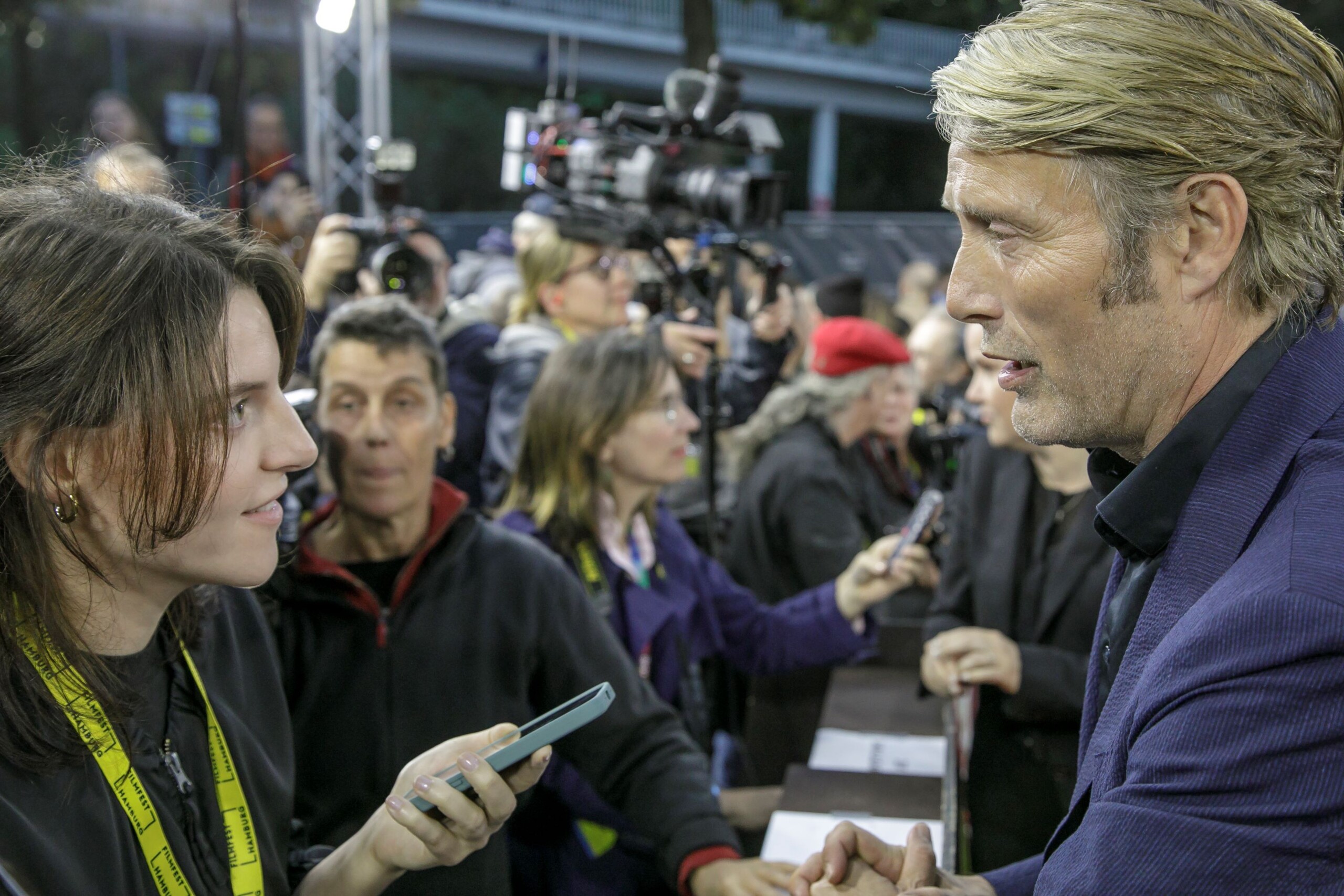 Danish actor Mads Mikkelsen in Hamburg