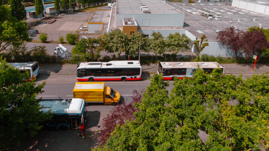 Der Hamburger Airport und das Gebiet des Gewerbeparks Hamburg-Nord ist perfekt mit allen Verkehrsmitteln zu erreichen.