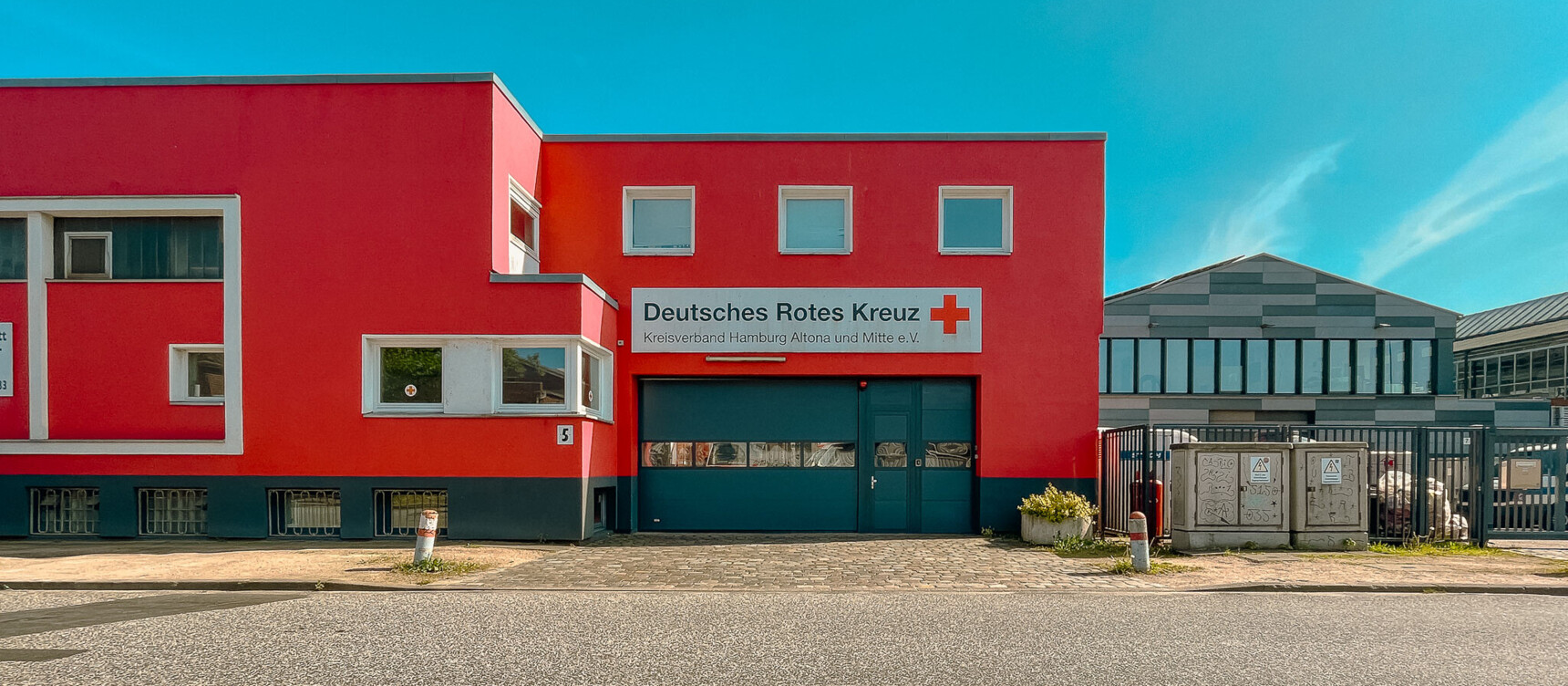 Deutsches Rotes Kreuz in Altona: Impressions from the Bornkampsweg/Ruhrstraße industrial area