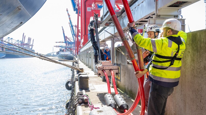 Landstromversorgung am Containerterminal Hamburg