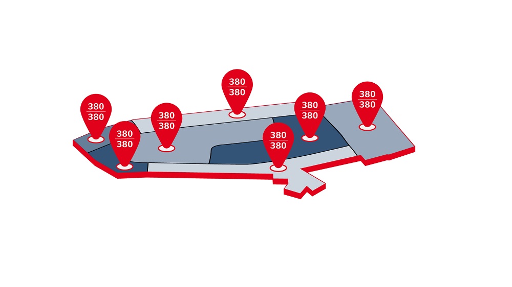 Infographic on standard land values in the Lademannbogen industrial area