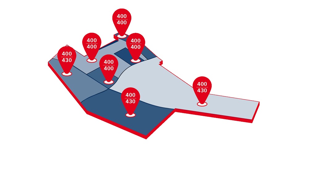 Infographic on standard land values in the Eimsbüttel/Troplowitzstraße industrial and business area