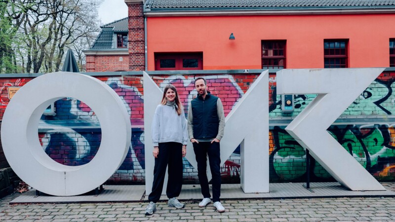 Vorbereitungen für das OMR24 laufen auf Hochtouren. Im Bild: Doppelspitze Philipp Westermayer und Isabell Gardt