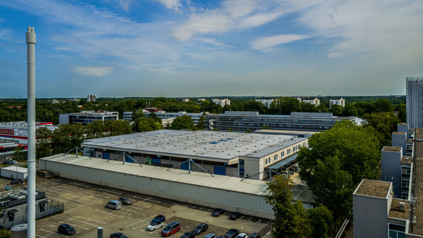 Warehouse at the Bramfeld industrial area 