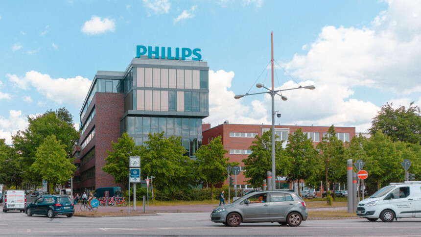 Headquarters of Philips GmbH in Hamburg.