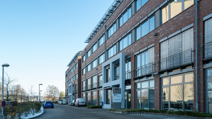 Safran Cabin headquarters in the Finkenwerder industrial area