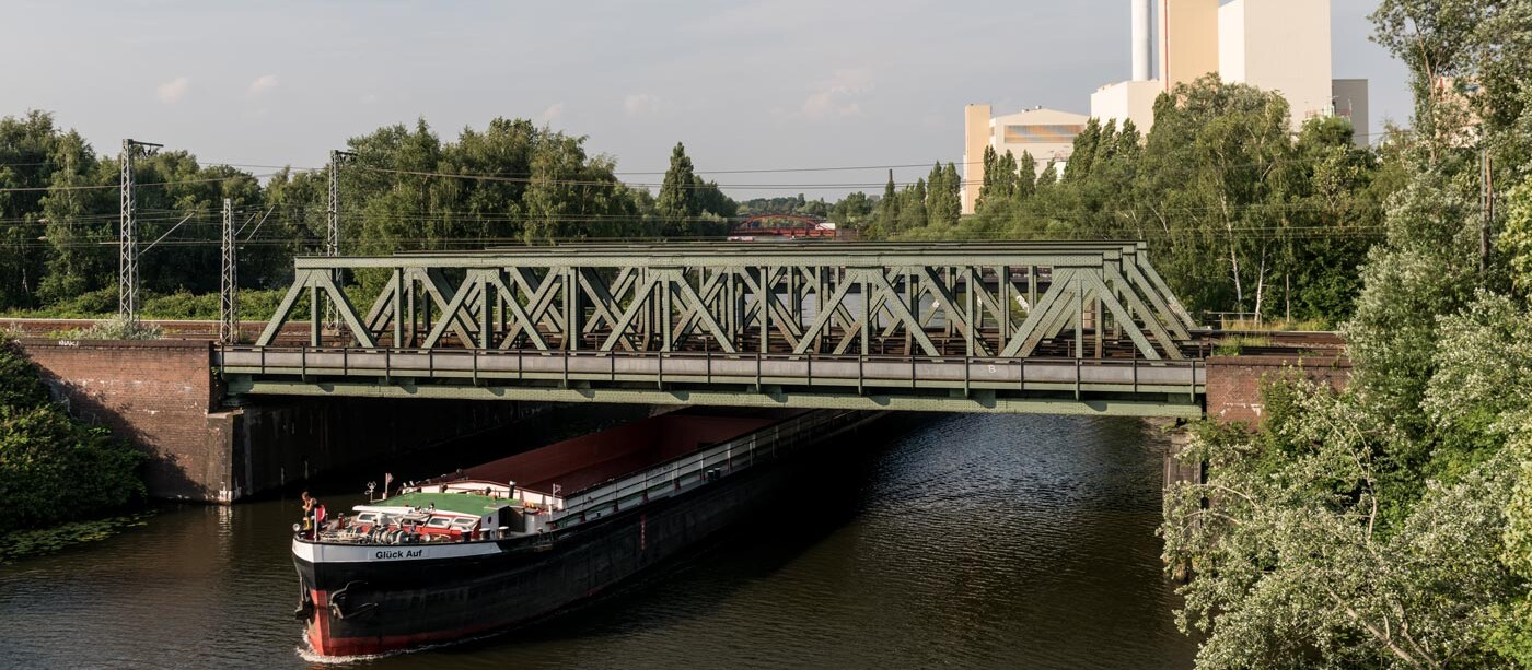 Wasseranbindung: Industriekanal in Billbrook/Rothenburgsort 