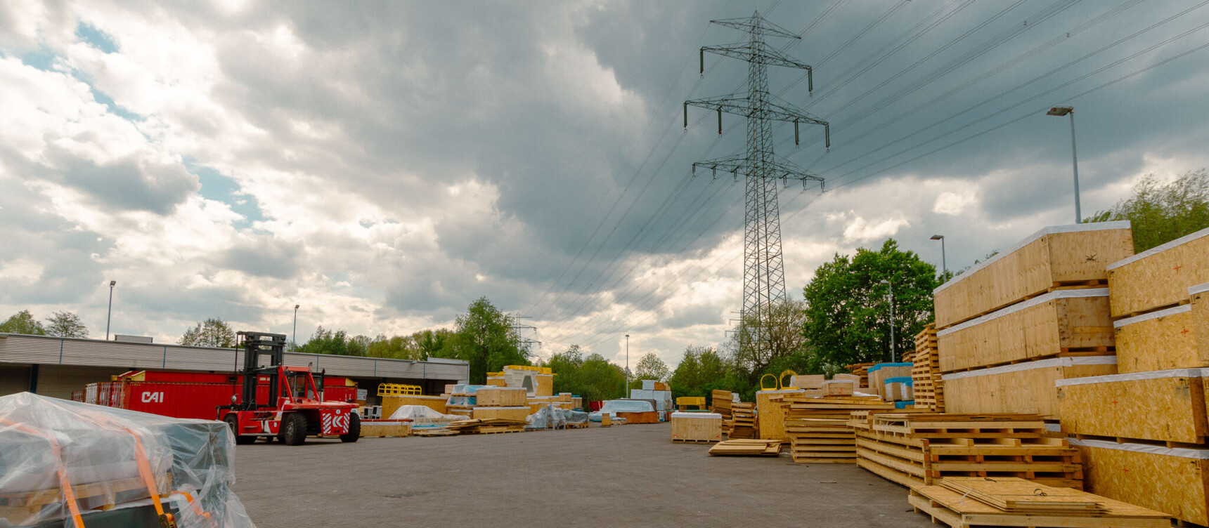 Lagerplatz im Gewerbegebiet